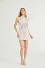 Capucine pearlembellished mini dress