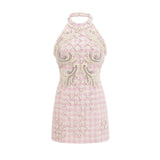 Capucine pearlembellished mini dress