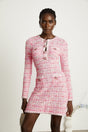 Capucine pink checkpattern mini dress