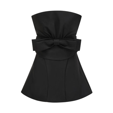 Caribe bowknot offshoulder mini dress