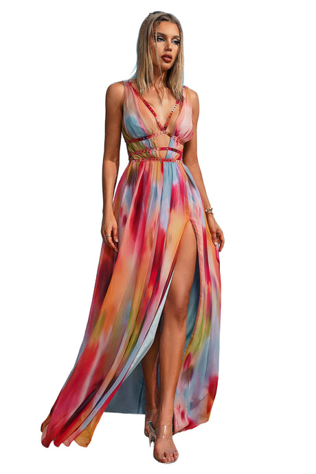 Carmelina Multicolor Summer Occasion Dress