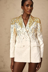 Carole sequinembellished doublebreasted blazer