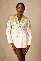 Carole sequinembellished doublebreasted blazer