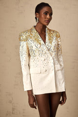 Carole sequinembellished doublebreasted blazer