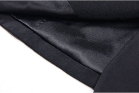 Carolina Blazer - Tailored Silhouette - Crystal Embellishments - Slim Fit - Deep Lapel - Rhinestone Appliqués