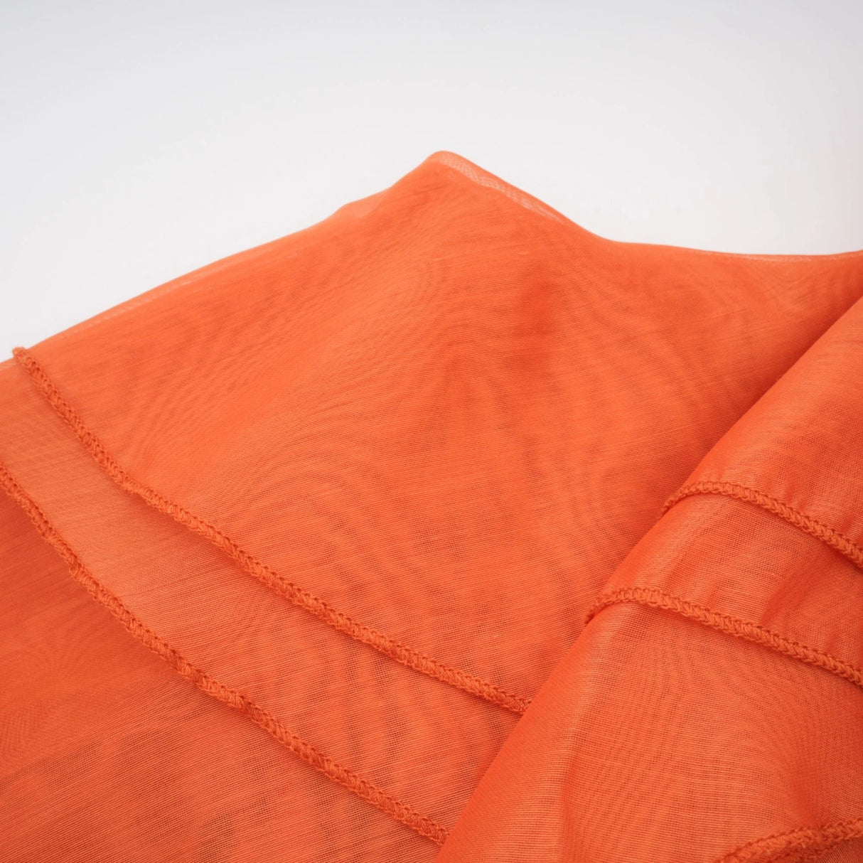 Carrie Orange Halterneck Flounced Maxi Dress