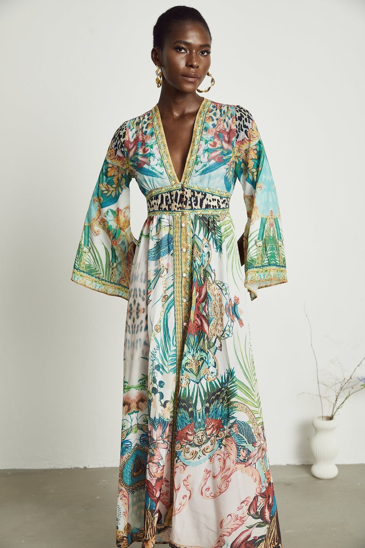 Cassandra graphicprint maxi dress