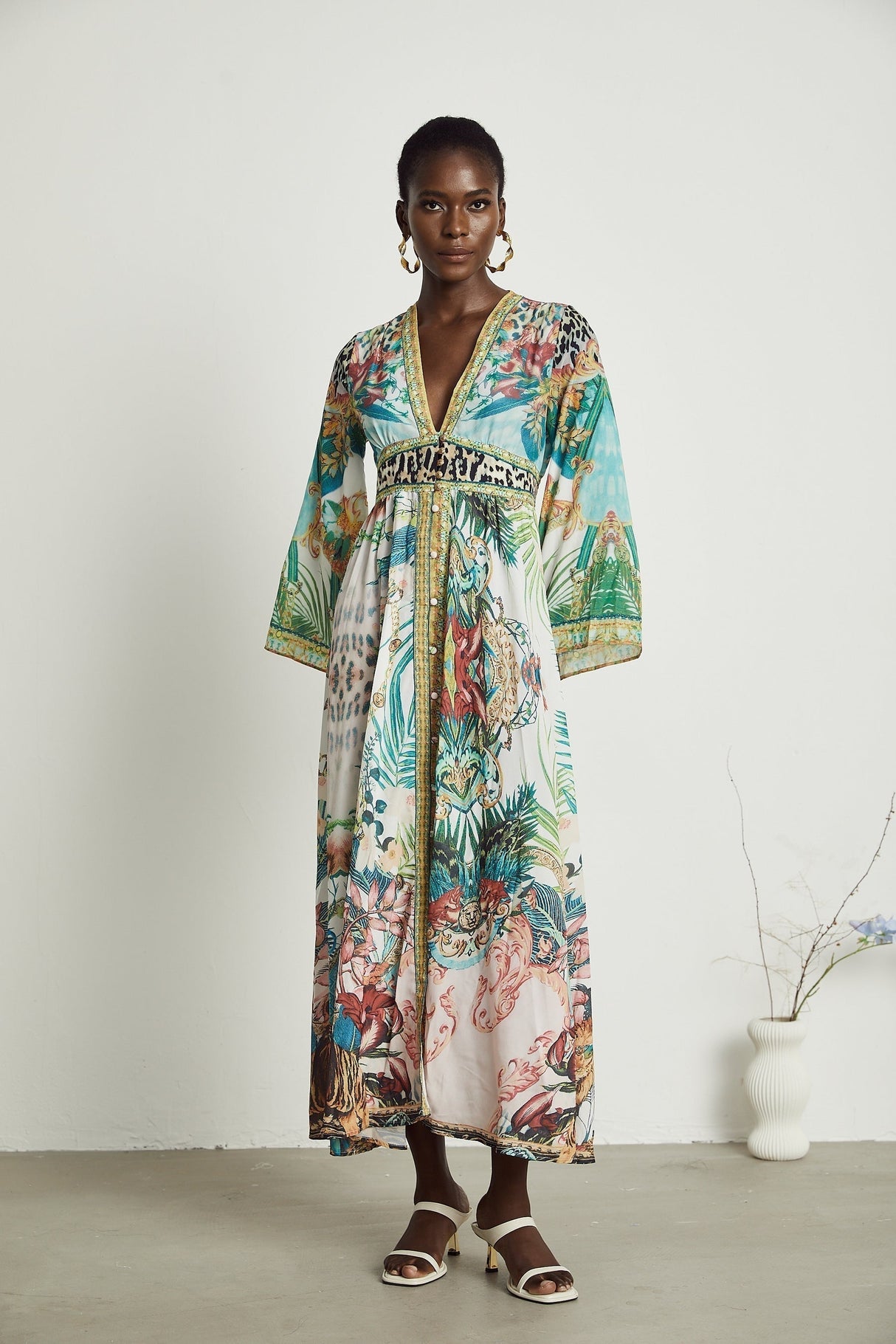 Cassandra graphicprint maxi dress