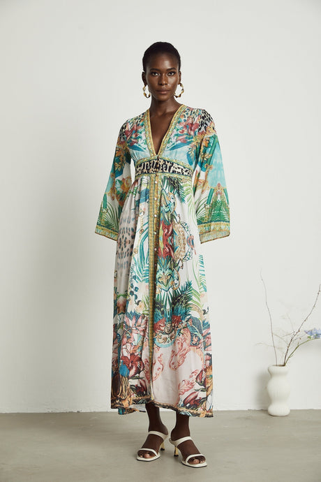 Cassandra graphicprint maxi dress
