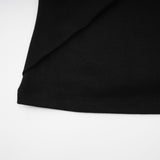 Cassidy Cut - Out Long Sleeve Top – Stretch Jersey – Gathered Detail – Gold - Tone Hardware – Zip Back