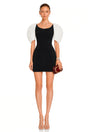 Catalina Black Color Blocked Mini Dress