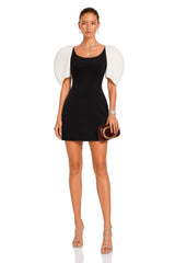 Catalina Black Color Blocked Mini Dress