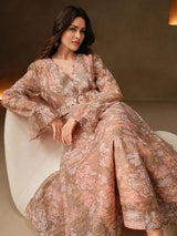 Caterina Midi Dress - V Neck - Flare Sleeve - High Waist - A Line - Elegant