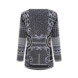 Catherine patternprint Vneck blazer dress