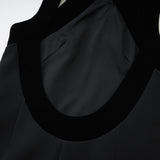 Catriona velvetbow lowback mini dress