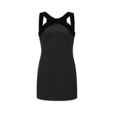 Catriona velvetbow lowback mini dress