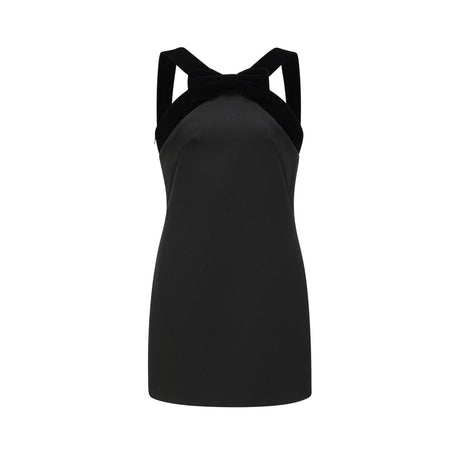 Catriona velvetbow lowback mini dress