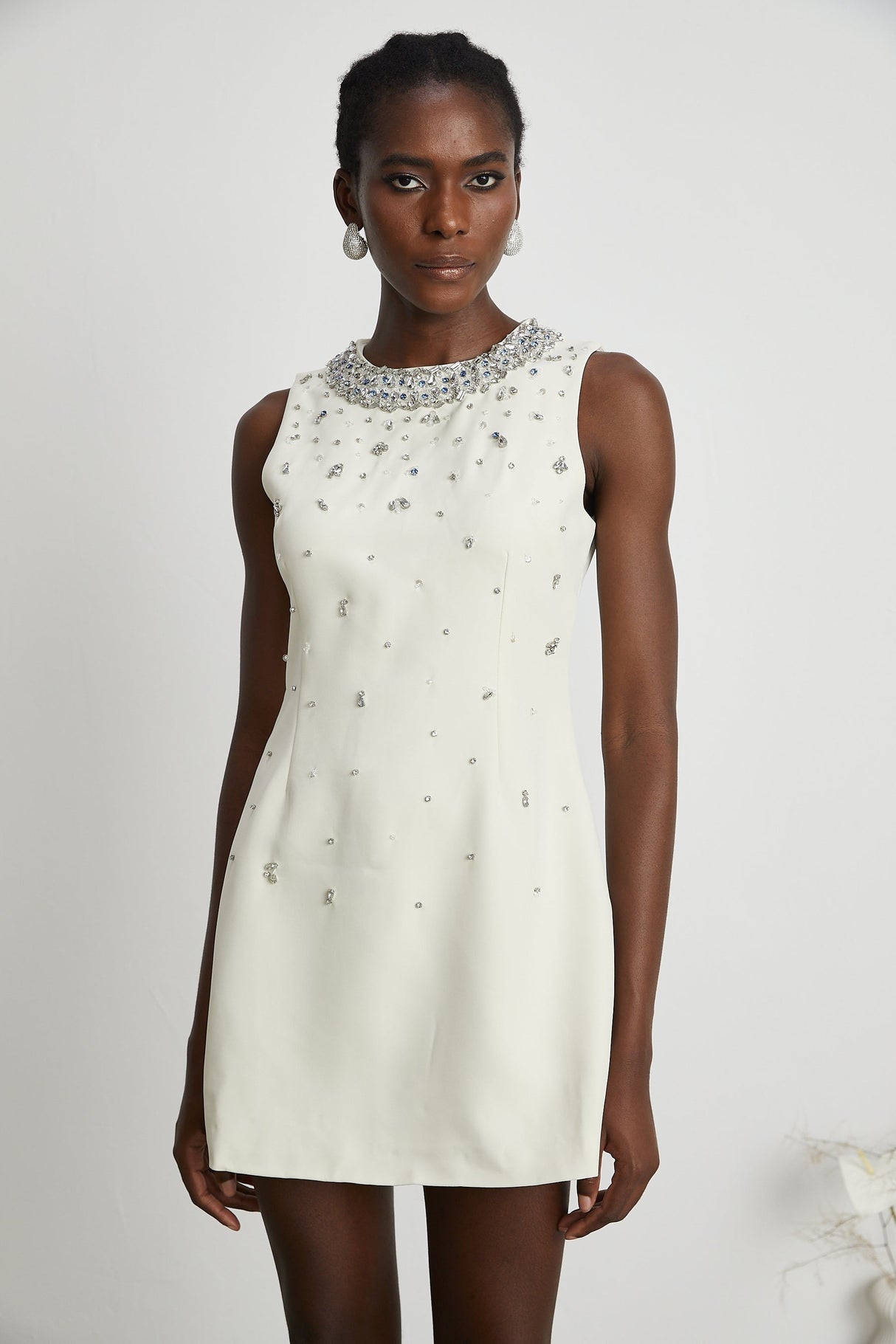 Cécile crystalembellished mini dress