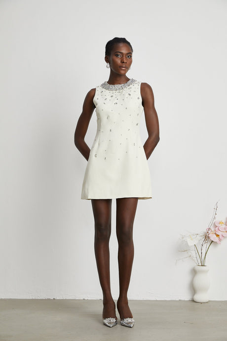 Cécile crystalembellished mini dress