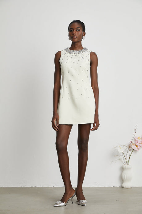 Cécile crystalembellished mini dress
