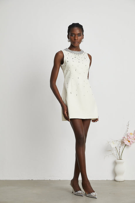 Cécile crystalembellished mini dress