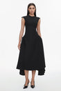 Cecilia Black Sleeveless Maxi Dress with Elegant Design and Sophisticated Detailing