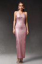 Cecilia Pink Starfish Embellished Evening Dress