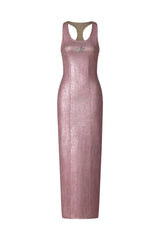 Cecilia Pink Starfish Embellished Sleek Silhouette Dress
