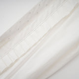 Céleste white pleated scarfcollar shirt