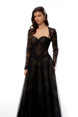 Celina Lace Corset Maxi Gown