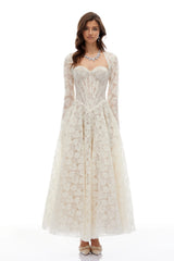Celina Lace Corset Maxi Gown