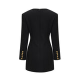 Céline black longsleeved dress