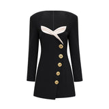Céline black longsleeved dress