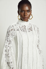 Céline lace cutout midi dress