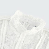 Céline lace cutout midi dress