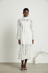 Céline lace cutout midi dress