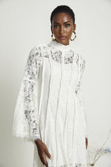 Céline lace cutout midi dress