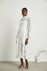 Céline lace cutout midi dress