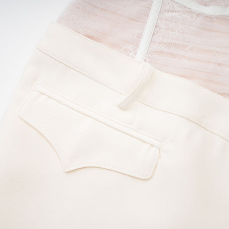 Cerys white mesh mini dress