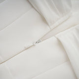 Charleigh Mini Dress White Ribbon Ruched Layered