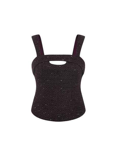 Charleigh Top - Flattering Fitted Silhouette Fit - Square Neckline Style - Sleeveless Design - Premium Quality - Comfortable Design - Modern Look