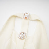 Charlene embellished openback mini dress