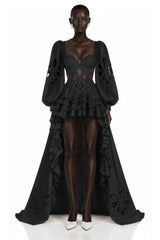 Charles Black CutOut Asymmetrical Maxi Dress