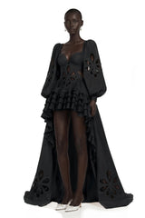 Charles Black CutOut Asymmetrical Maxi Dress