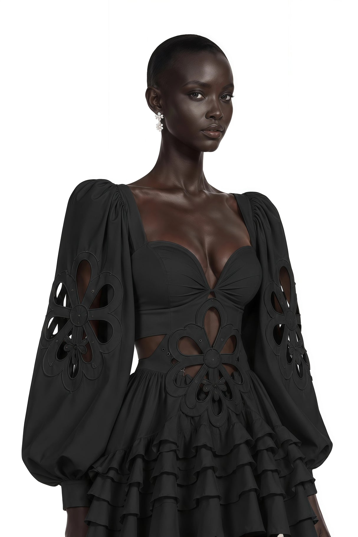 Charles Black CutOut Asymmetrical Maxi Dress