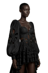Charles Black CutOut Asymmetrical Maxi Dress