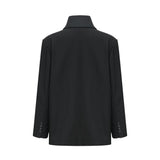 Charlotte Blazer - Wool - Shawl Lapels - Front Button Fastening - Straight Hem