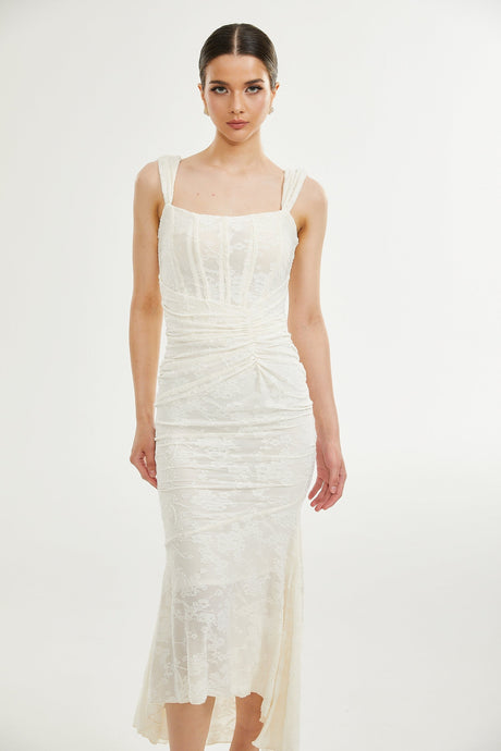 Charlotte floral jacquard maxi dress