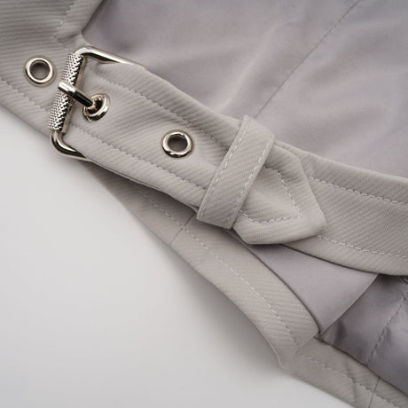 Chelsea Blazer & Skirt - Wool Blend Matching Set - tone Hardware - Wrap Design