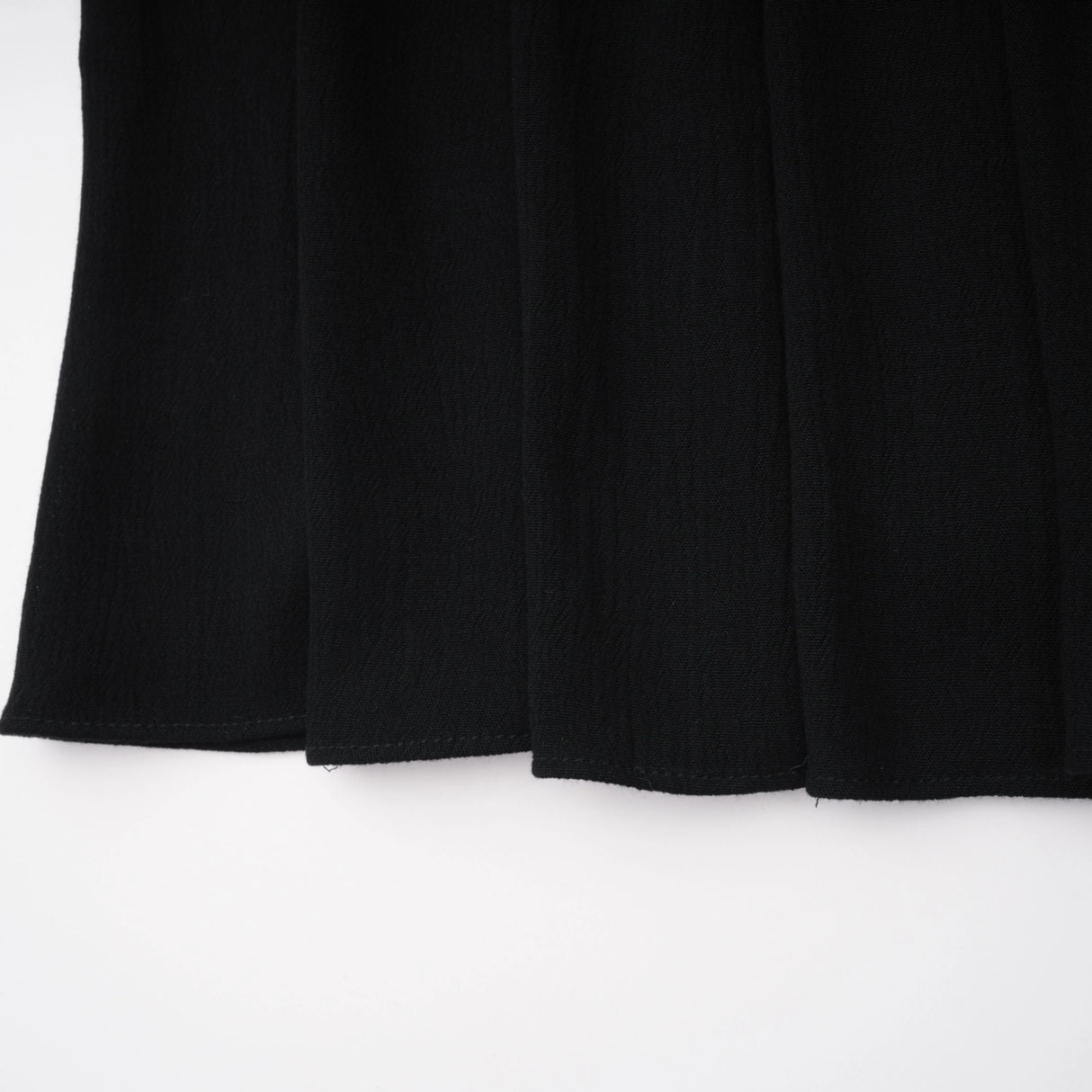 Chiara Black Lace Panel Pleated Midi Dress